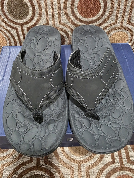 Rockport Other - NIB Rockport Men's Hayes Thong Sandals Black SZ 11.5